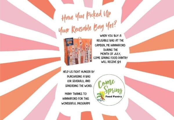 Camden Hannaford Donates $1 For Reusable Bag Purchase In July