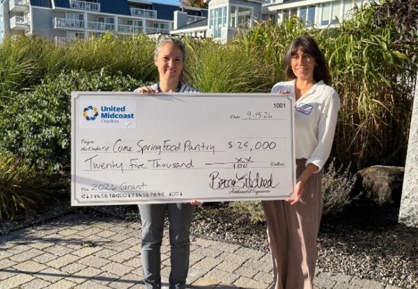 United Midcoast Charities Awards $25,000 Grant To Come Spring Food Pantry